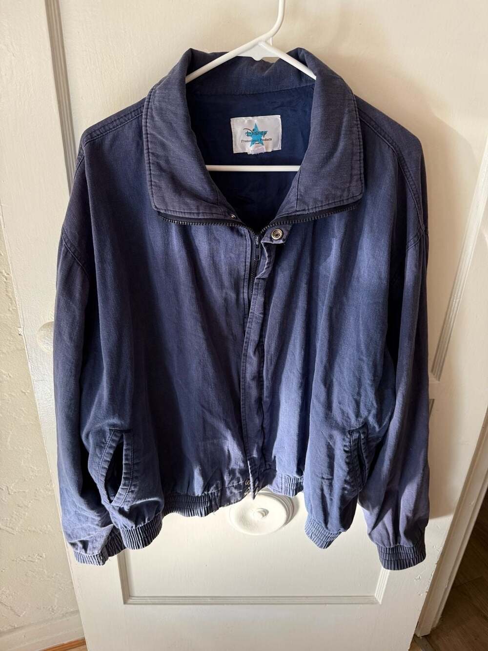 Vintage Disney Promotional Character Voices Embroidered Bomber Jacket